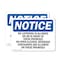 Signmission No Loitering Is Allowed On Or In Front Of OSHA Notice Sign, Plastic, 10in W x 7in L, 2PK OS-2PACK-NS-P-710-L-14690 - alternate 1